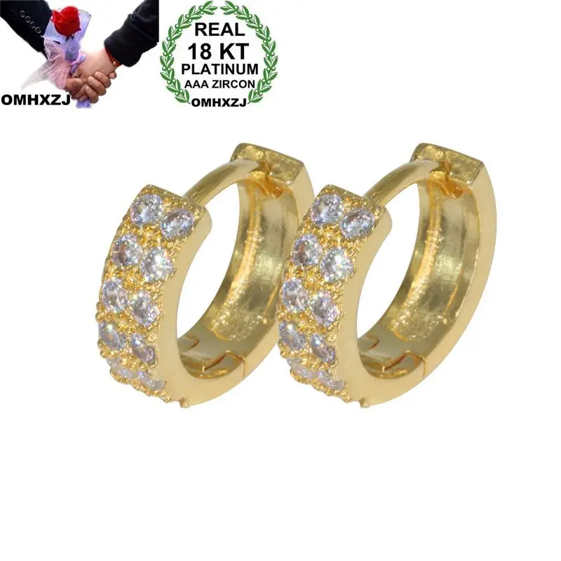 Серьги кольца OMHXZJ EA475 женские европейский модный вечерние на свадьбу с белым