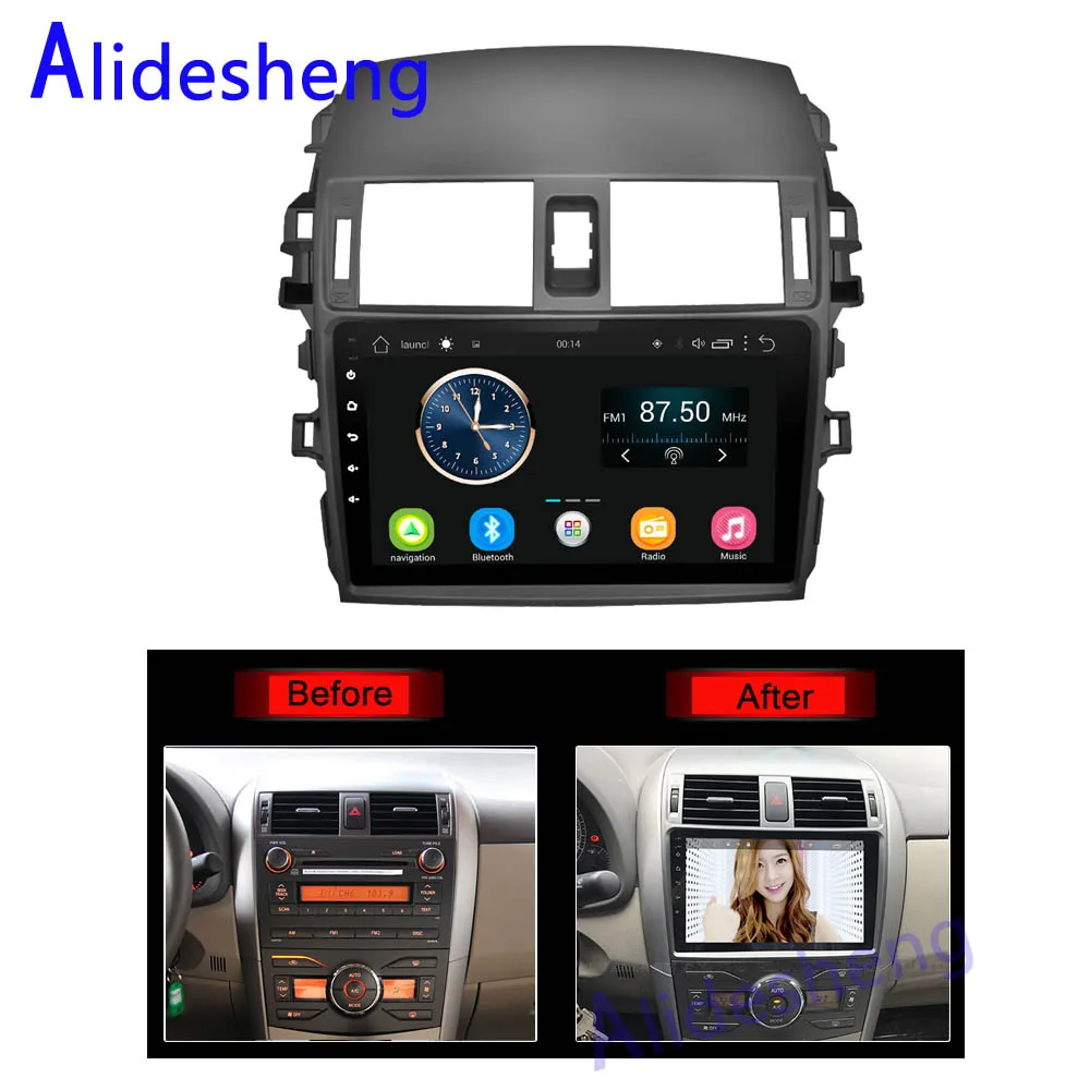 2din 2.5D Android 8 1 автомобильный DVD мультимедийный плеер для Toyota Corolla 2007 2008 2009 2010 2011 2012 2013