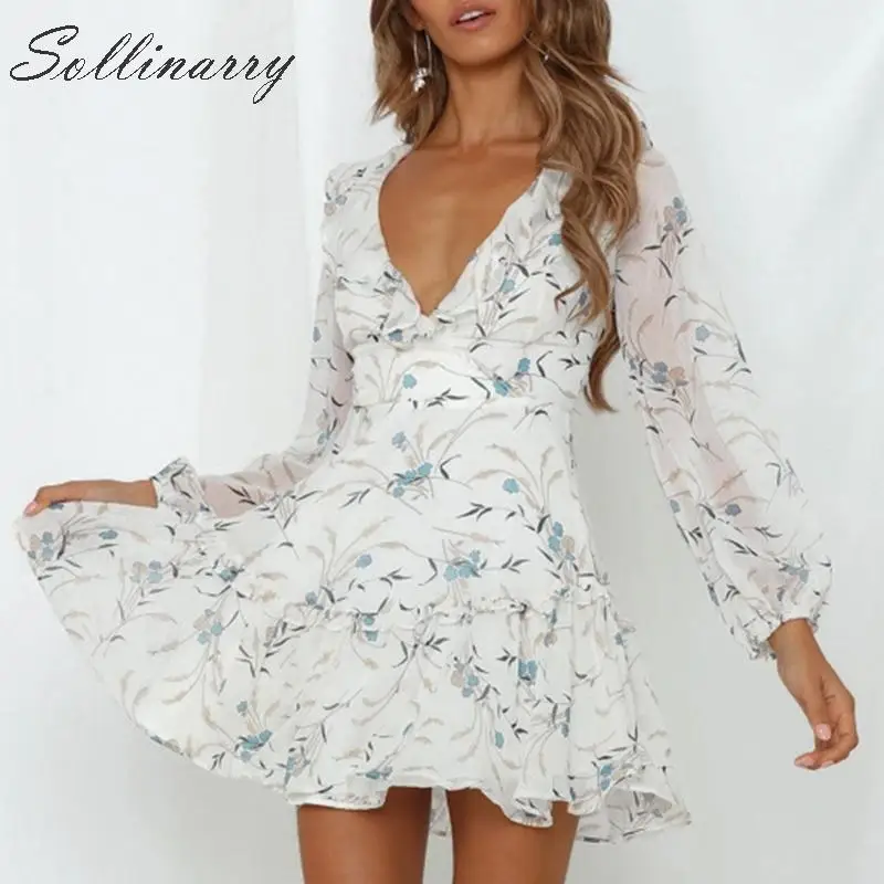 Sollinarry шифоновое короткое платье с цветочным принтом женское винтажное Сетчатое