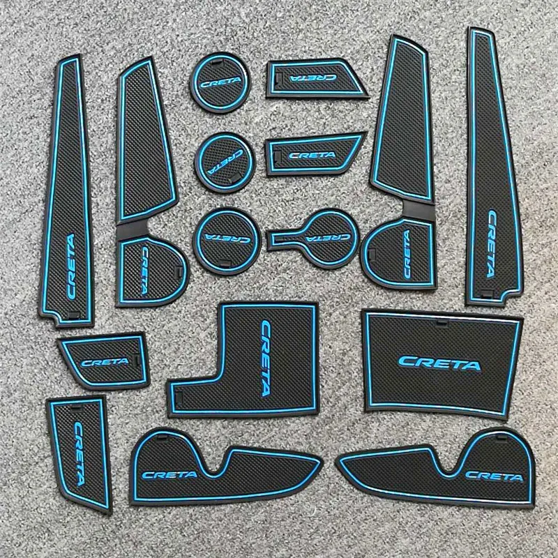 Новинка коврики CRETA с пазами для дверей коврик ворот синие буквы нескользящий