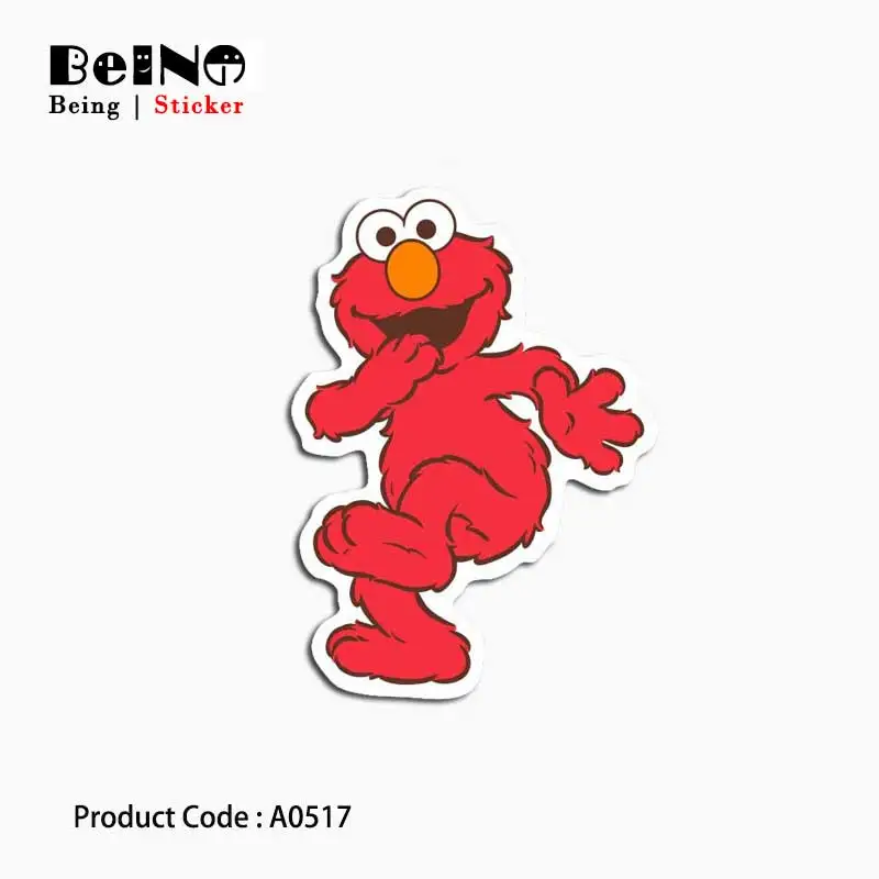 Милый мультфильм Elmo Наклейка Большая Белая птица аниме непромокаемый чемодан