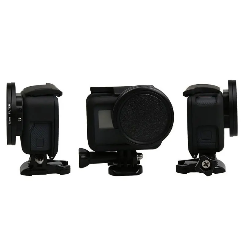 4 в 1 для Gopro Hero 5 черный УФ фильтр 52 мм + CPL кольцо адаптера объектива крышка