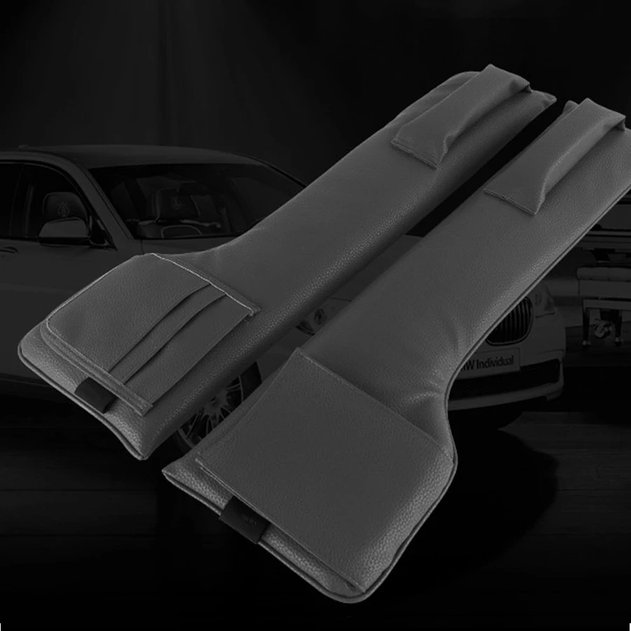 2x Black Car Seat Side Multi-Functional Gap Leak-Proof Interior Anti-Plug Bar Modified Bag Slit Pocket Free Shipping | Автомобили и