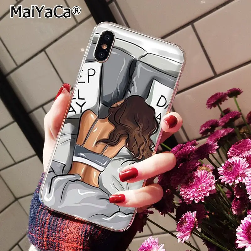 Модный Рождественский чехол для телефона принцесса девушка Босс кофе iphone 11 12 Pro