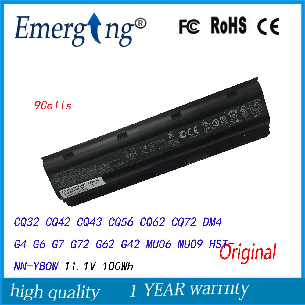 Аккумулятор для ноутбука HP Pavilion G4 G6 G7 G32 G42 mu06 G56 G62 G72 CQ32 CQ42 CQ62 CQ72 DM4 593553 001|new laptop