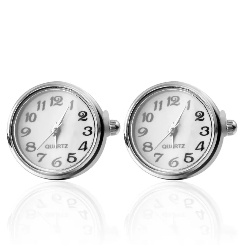 C MAN Роскошные Рубашки серебряные часы запонки для мужчин бренд Запонки кнопки