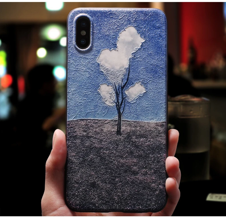 For iphone 11 Pro Max 7 8 7plus 8plus Case Cover For iphone X XS XR 7 8 6 s Plus Case For iphone xs max 5 5s se Case Black 3d