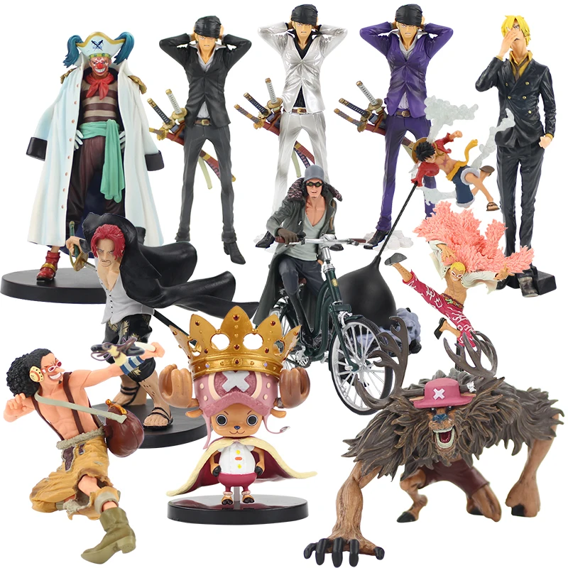 9 26 см 12 стилей Багги Shanks Luffy Chopper Kuzan езда на велосипеде Sanji Roronoa Zoro Usopp ПВХ Модель