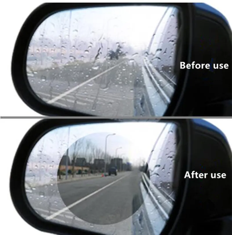 2 шт. непромокаемый автомобильный пленка на зеркало заднего вида Стикеры анти