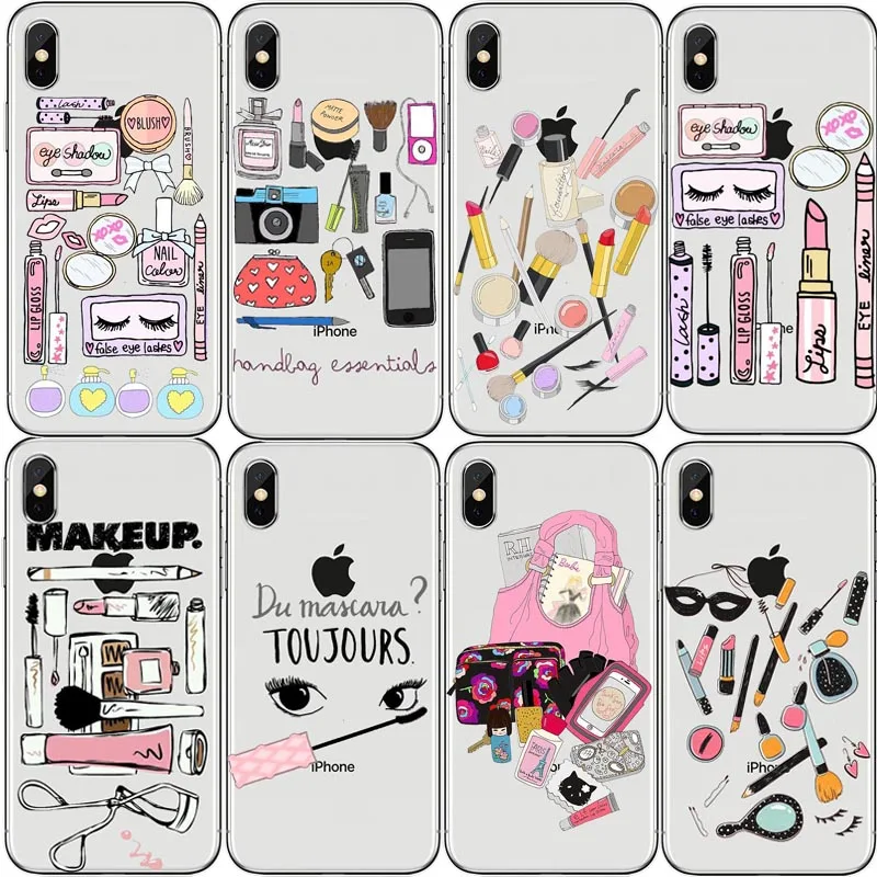 Kylie Jenner Labios Pintalabios Maquillaje Sexy Para Для iPhoneXS MAX XR XS 8 8Plus 7 7Plus 6S Silicona Suave Capinha