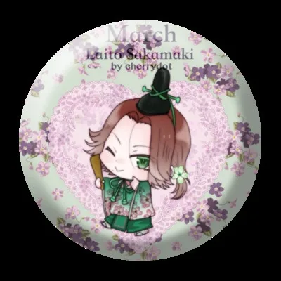ZXFJXR G 58 мм любителей аниме аято Сакамаки Mukami Kou Kanato Sakamaki Laito красивые мальчики значок брошь булавки украшения