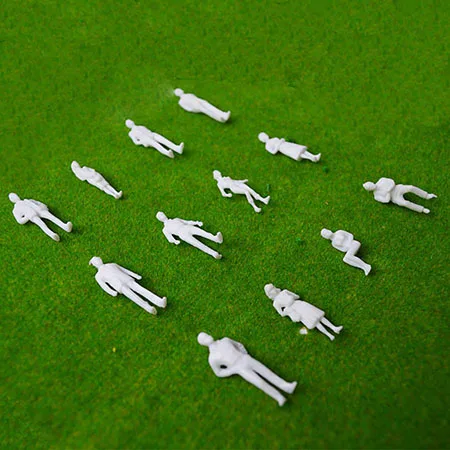 SCALE 150 300 шт. 1:100 1:150 1:200 смешанные Миниатюрный белый цифры архитектурные модель человеческого масштаб HO модель АБС-пластик peoples - Цвет: SCALE 150