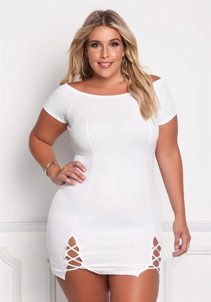 Большие размеры 6XL 2019 летнее женское Открытое платье свободные однотонные