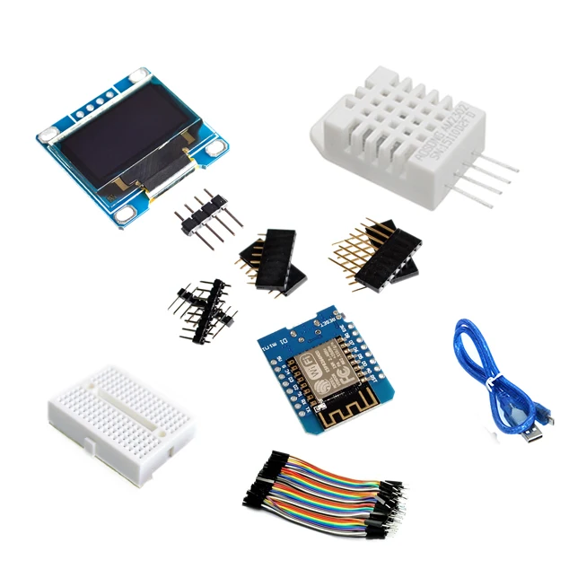 Метеостанция ESP8266 набор сделай сам Стартовые наборы IOT для Arduino с OLED-дисплеем 0 96