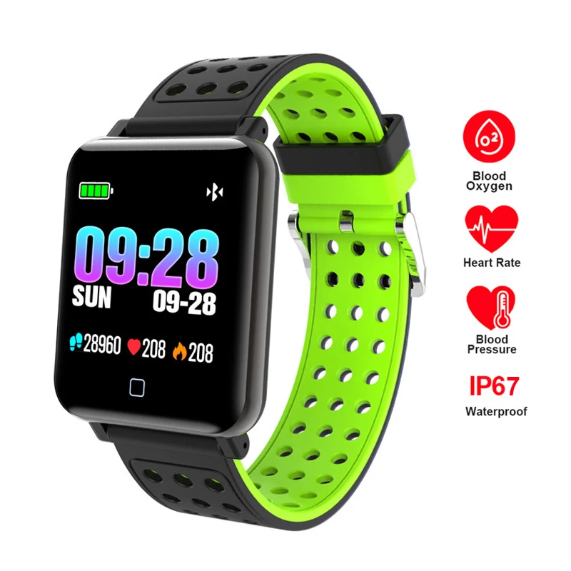 M19 спортивный смарт-Браслет фитнес-трекер Smartband кровяное давление монитор
