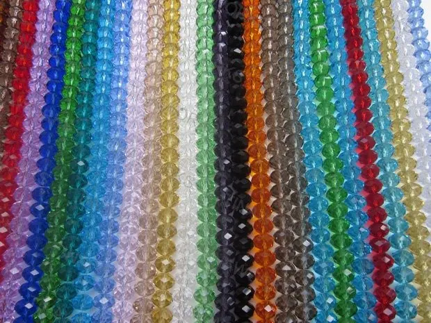 

FREE SHIPPING 1800PCS 8mm Mixed Color Clear Crystal Glass Beads / Round Facet Crystal Beads