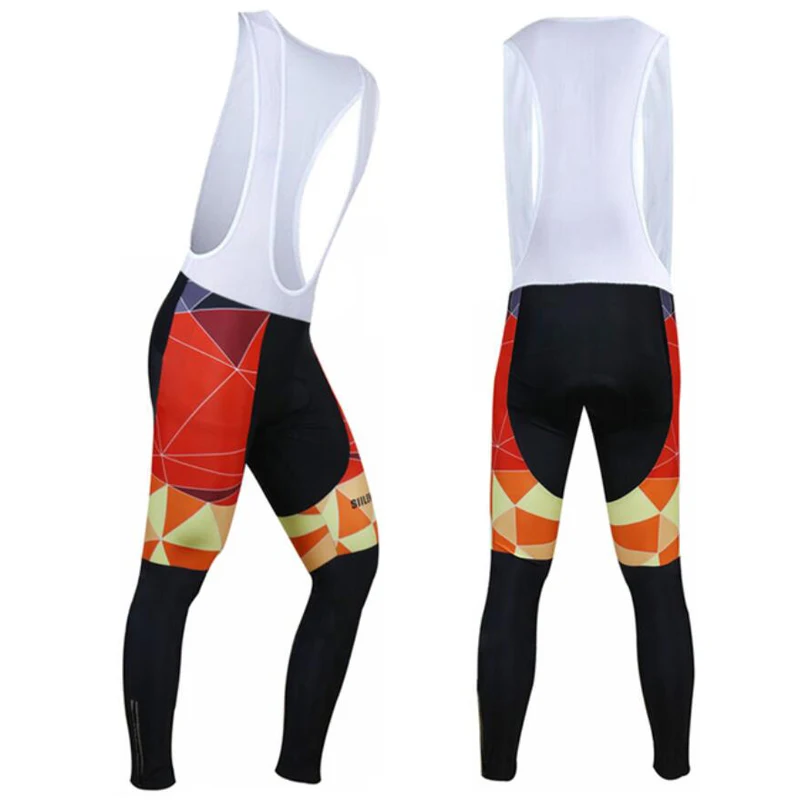 Bib Pants Мужские летние дышащие штаны для велоспорта Coolmax с 3D гелевой подкладкой, быстросохнущие велосипедные колготки для гонок, шоссейных велосипедов, велосипедные брюки MTB - Цвет: Bib Pants