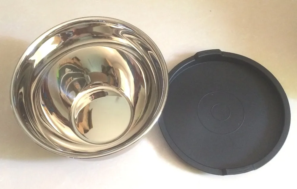 Высокое качество набор из 3 нержавеющей Сталь миске ж/крышкой(2QT, 3QT, 4QT), лидер продаж ss миске приготовления и хранения комплект