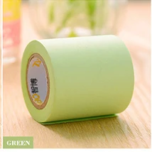 Refill -Green Креативный простой клейкий скотч блокнот для заметок, блокнот, канцелярские товары, бумажные наклейки для заметок, офисные школьные принадлежности - Цвет: Refill -Green