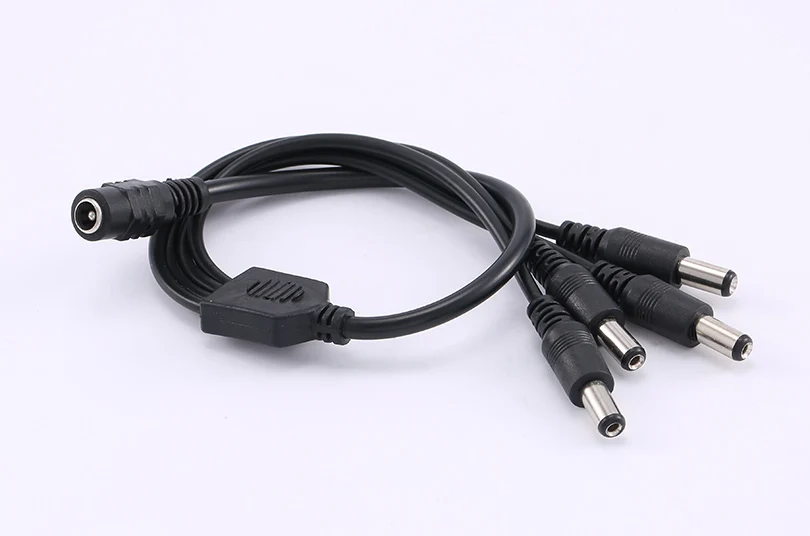 1 шт. Кабель-адаптер с разъемом питания постоянного тока гнездо на 4 разъема