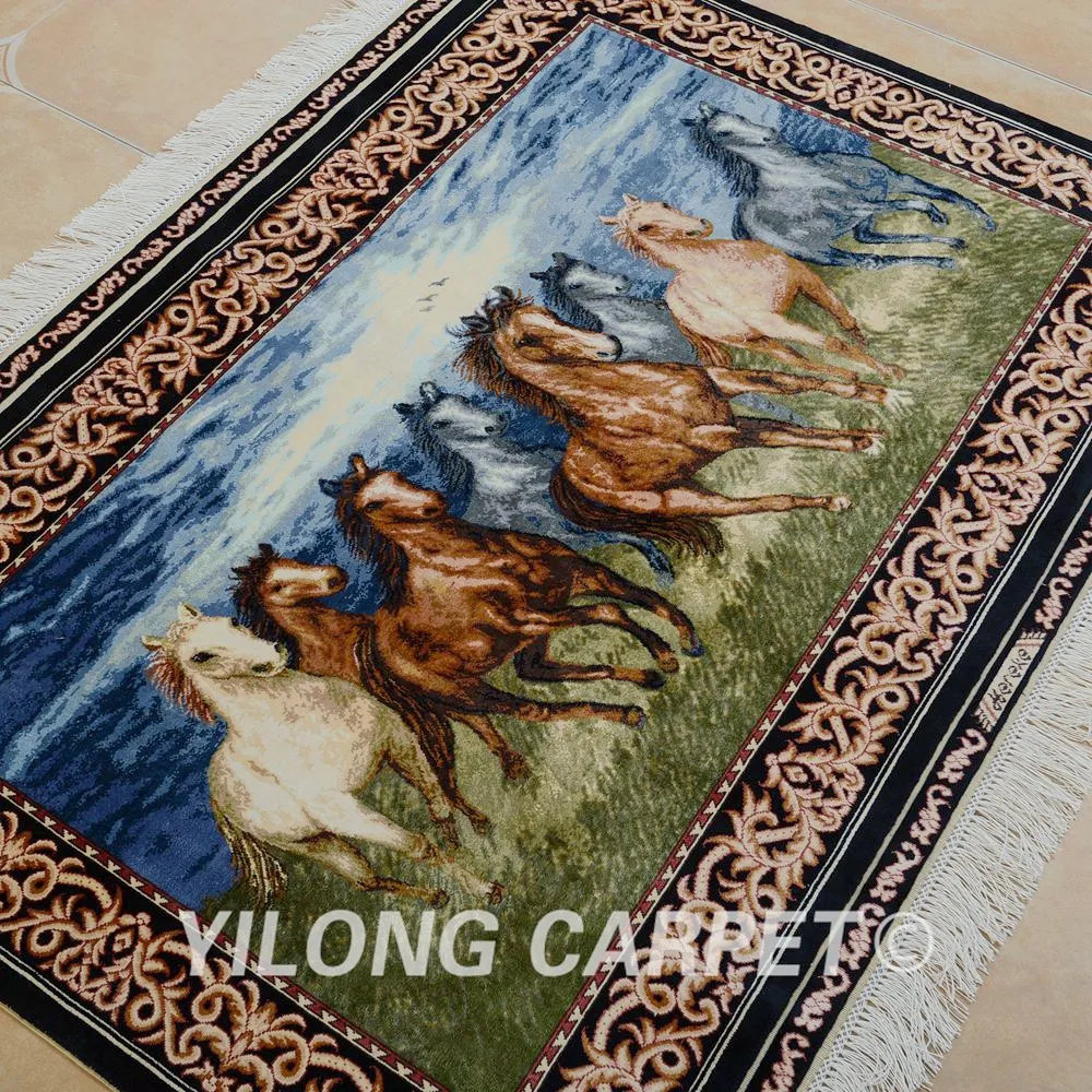 Yilong 3 'x 4' персидский домашний дизайн Гобелен изысканный ручной работы
