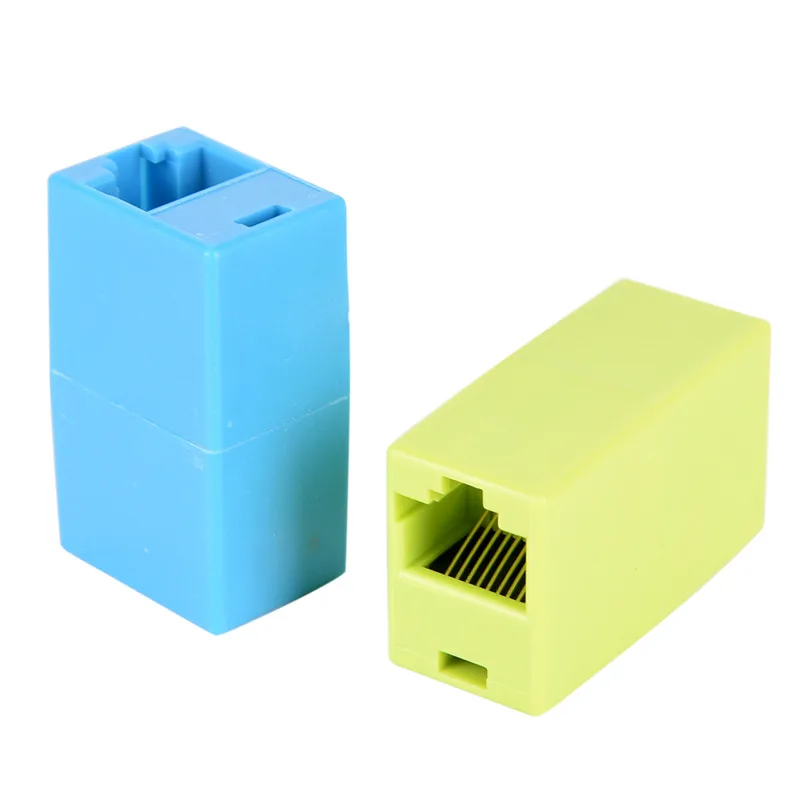 5 шт. RJ45 CAT 5E 6 6a Удлинитель сетевой кабель разъем Ethernet двойная прямая головка Lan