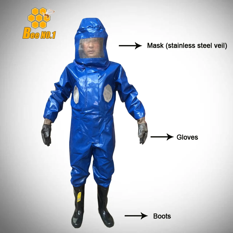 Защитный костюм от ОС с маской и сапоги перчатки комбинированный Пчеловодство