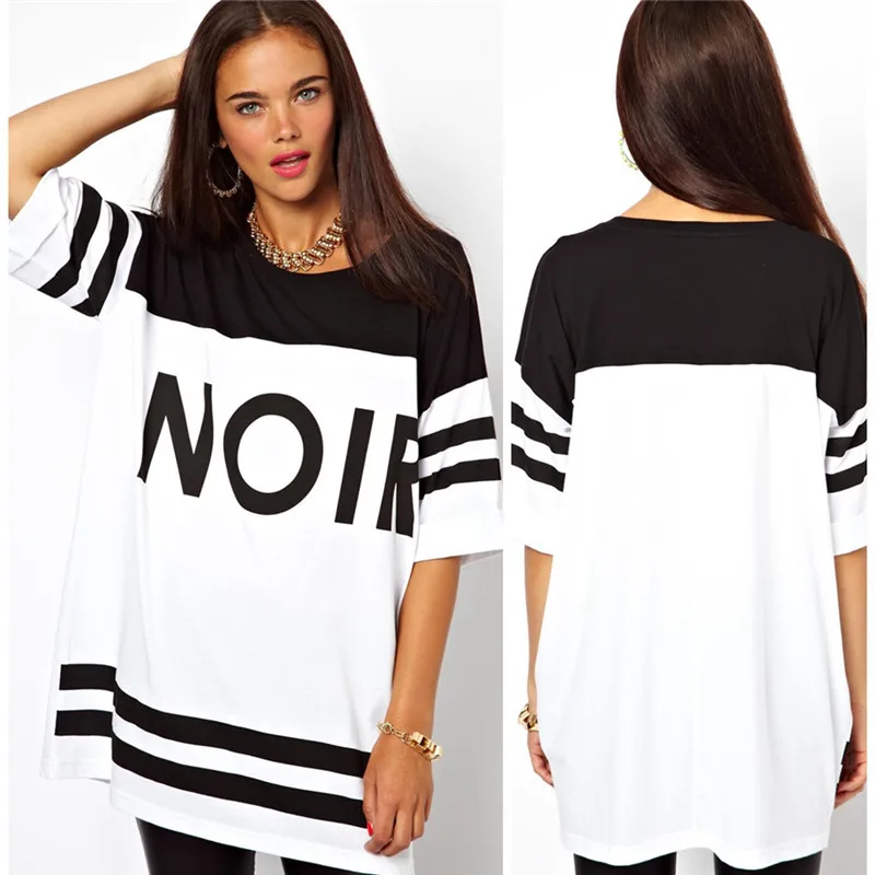 2016 Мода Повседневная Осень женщины толстовка печати половина рукава Длинные