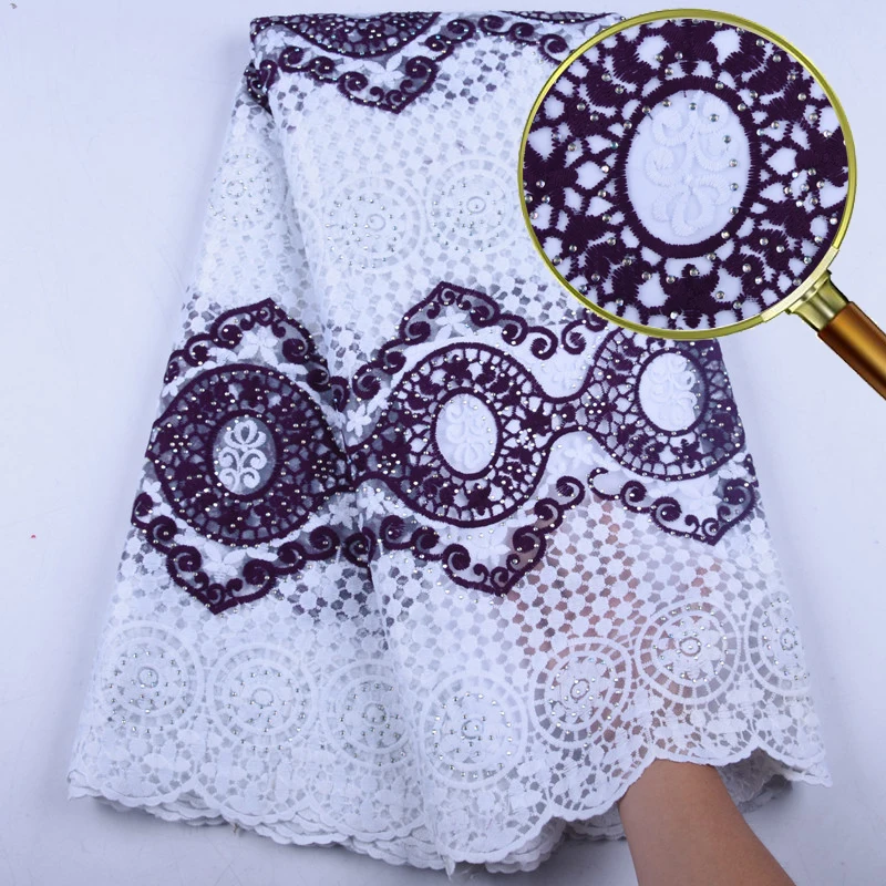 Африканские кружева ткань с вышивкой в нигерийском стиле 3D гипюр французский