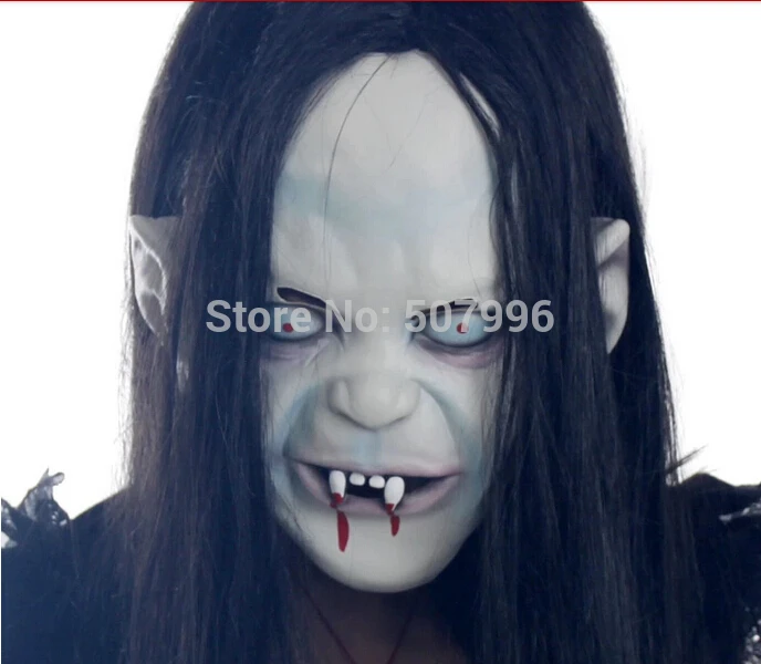 Hot Sale New Fashion Full Face Masquerade Masks Latex Horror Sadako Terrorist Mask of Hedging Party D-1546 | Дом и сад