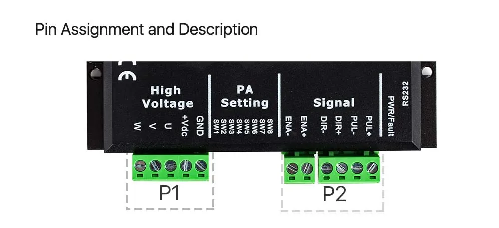 Leadshine 3 фазы 3DM580 Драйвер шагового двигателя 18-50VDC 1,0-8.0A для Co2 лазерной гравировки и резки