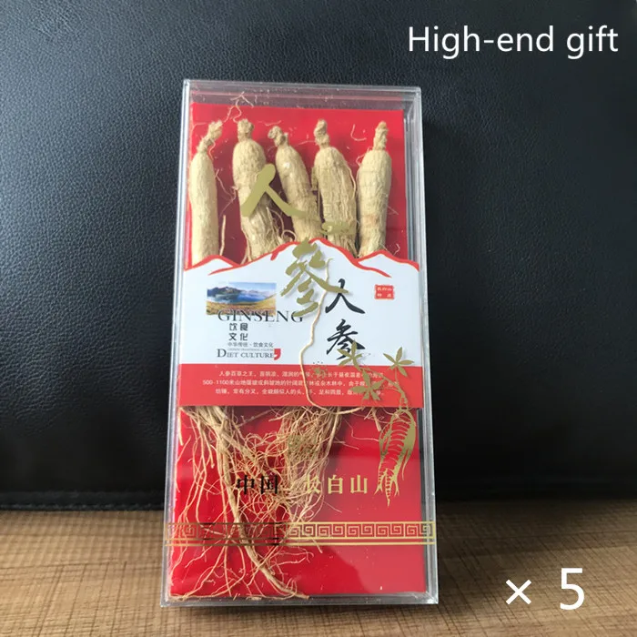 5 boxes Китайский горный женьшень чанбаи, 6 лет, Белый Женьшень, дикий женьшень, повышающий устойчивость к старению - Цвет: 5 boxes