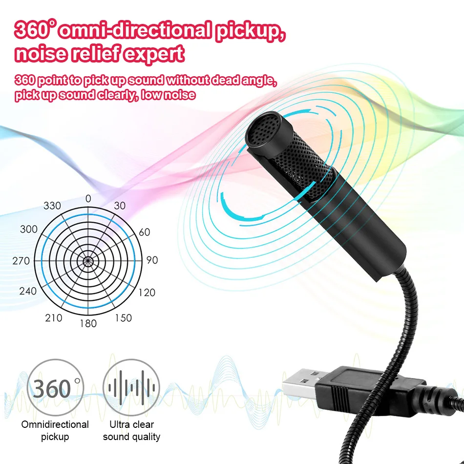 Профессиональный конденсаторный микрофон KEXU для ПК USB-разъем YouTube Facebook прямой