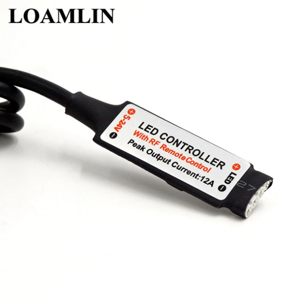 USB RGB LED Control ler 17 Key DC5V 24V 12A Rf беспроводной мини пульт дистанционного управления для