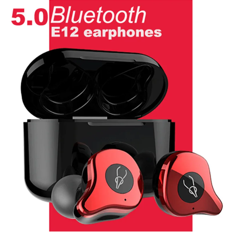 Sabbat E12 Bluetooth 5 0 True Беспроводной наушники Бег хэндс фри 3D стерео звук зарядным