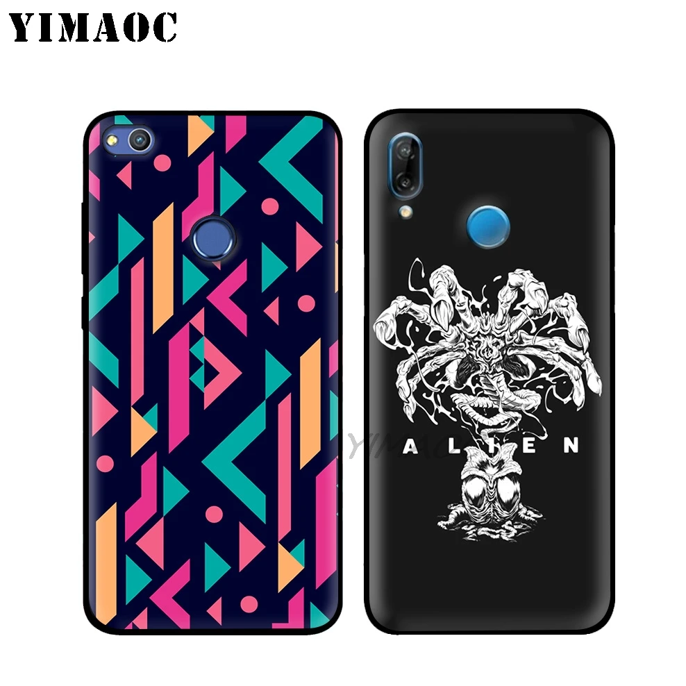 Мягкий чехол YIMAOC Alien Horror для Huawei P30 P20 Pro P10 P9 P8 2015 2017 P Smart Plus Z 2019 Nova 5i 4 3 3i 2i Lite |