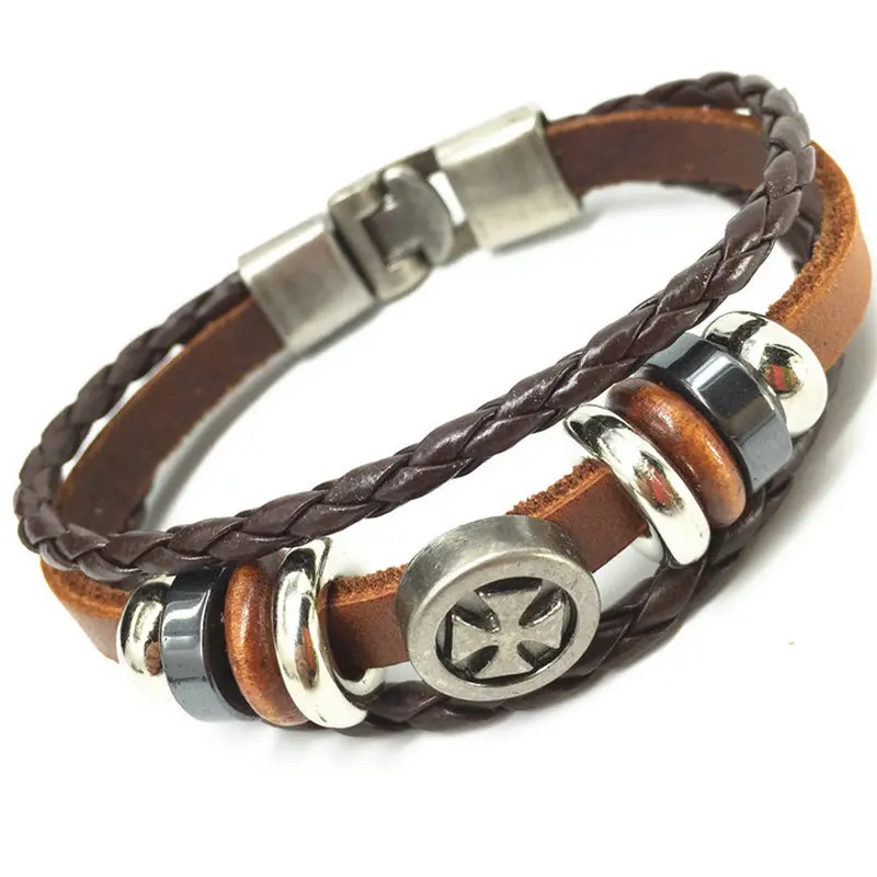 2016 панк Винтажный Череп Скелет пятиконечная звезда крест очаровательные манжеты