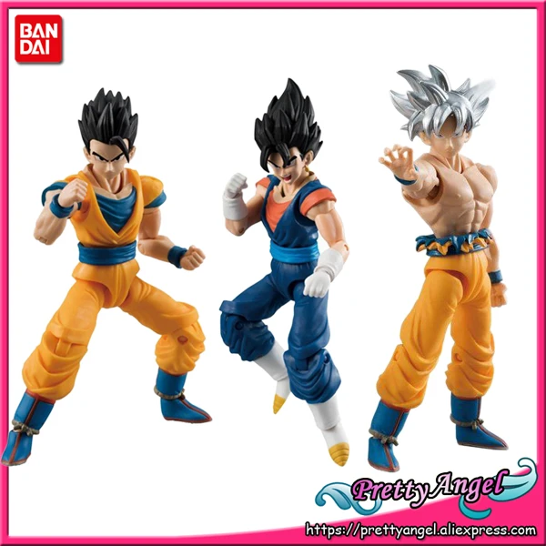 Подлинная фигурка Bandai Tamashii Наций SHODO Vol.6 Dragon Ball SUPER Son Goku Ultra Instinct& Gohan& Vegetto(9 см в высоту