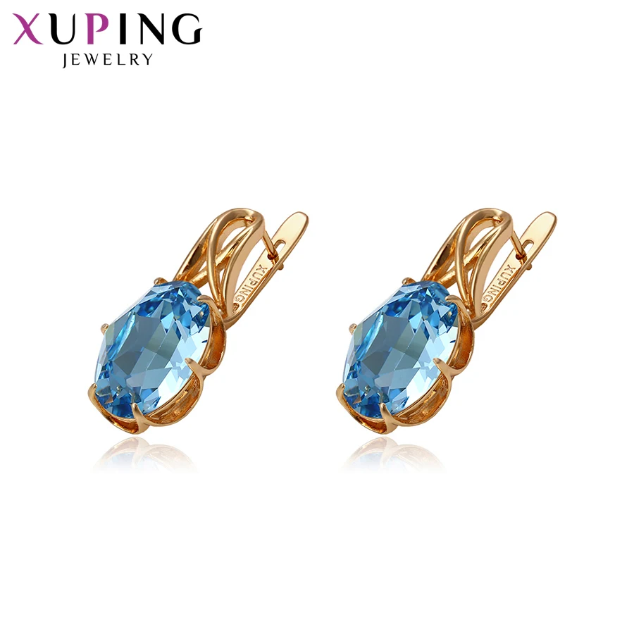 Xupingg для женщин модные серьги дикого стиля кристаллы от Swarovski Модные Позолоченные ювелирные изделия S143.4-93951
