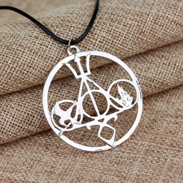 silver Ожерелье из костей Mortal Instruments, винтажный кулон Angelic power Runes shadowhunter, подарок для мужчин и женщин-30 - Окраска металла: silver