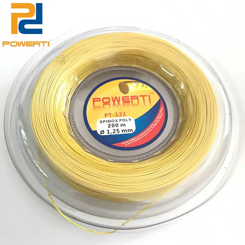 Шнурок для теннисной ракетки POWERTI Alu 1 25 мм 200 м|tennis string 200m|tennis racquet stringtennis reel |