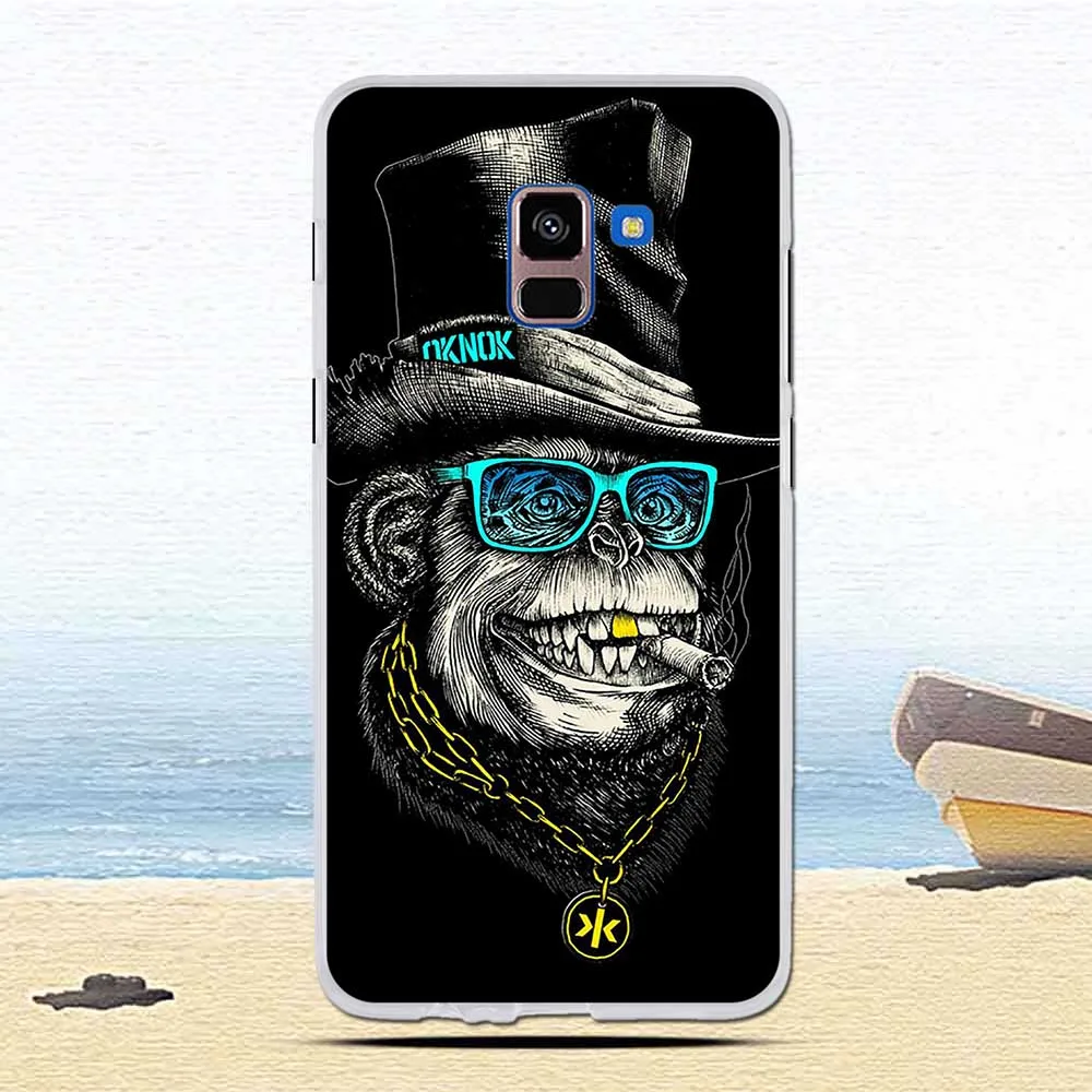 Силиконовый чехол для телефона Samsung Galaxy A8 Plus 2018 силиконовый A730 A730F прозрачный |