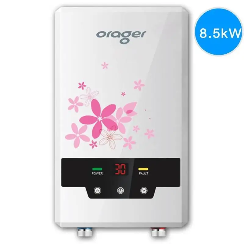 Электрический смеситель для душа 8500 Вт светодиодный цифровой дисплей|shower heater|water