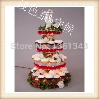 4 Tiers Newest Popular Party Acrylic Cupcake Stand Display decoration