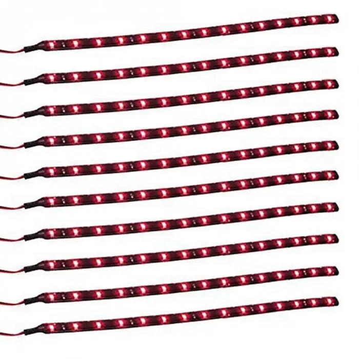 2 шт. 30 см Гибкая 15 светодиодный SMD Водонепроницаемые ленты 5050 яркие фары 12 V для автомобилей Грузовики, лодки мотоцикла XR657
