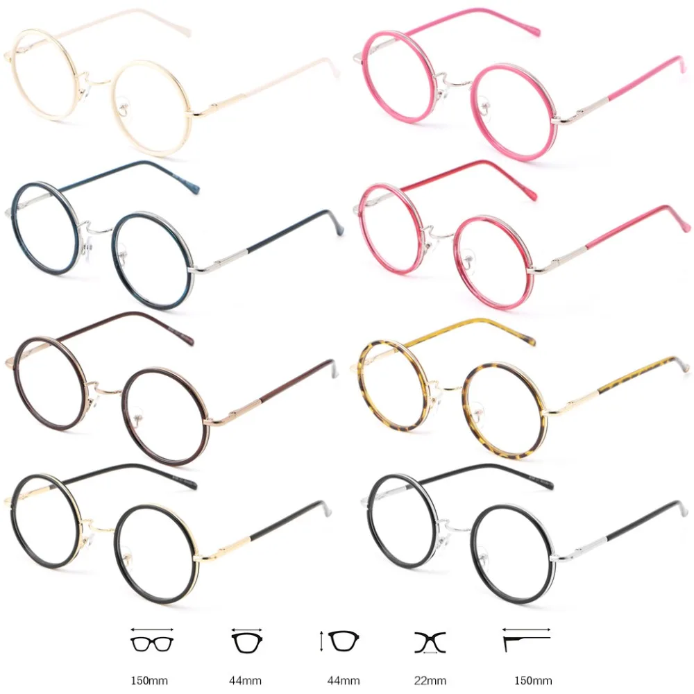 Новинка винтажные очки в круглой оправе стиле ретро для мужчин и женщин с полным