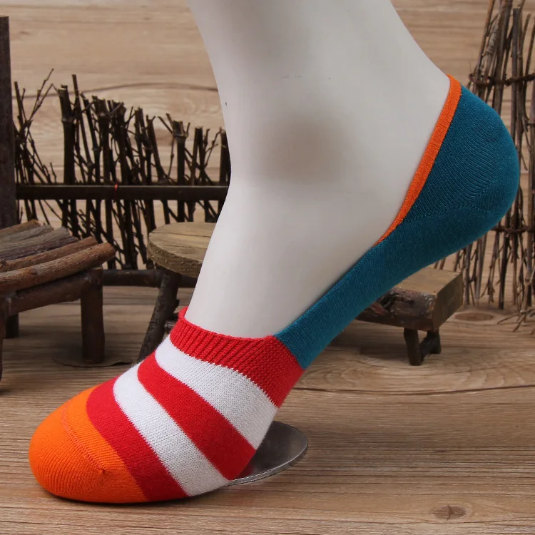 Носки невидимки мужские из бамбука повседневные лоферы Мокасины носки для