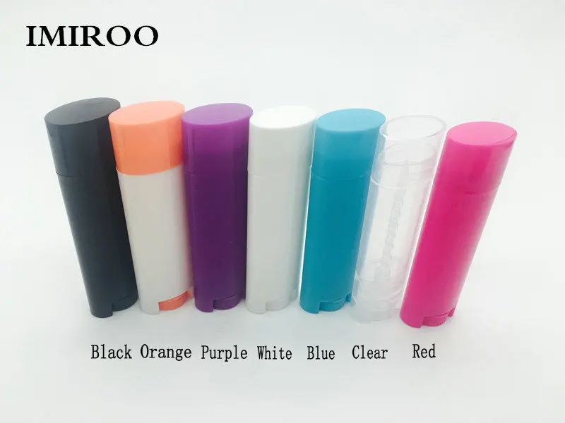 50 шт в наборе Лидер продаж пустые эллипс Пластик круглый бальзам для губ с