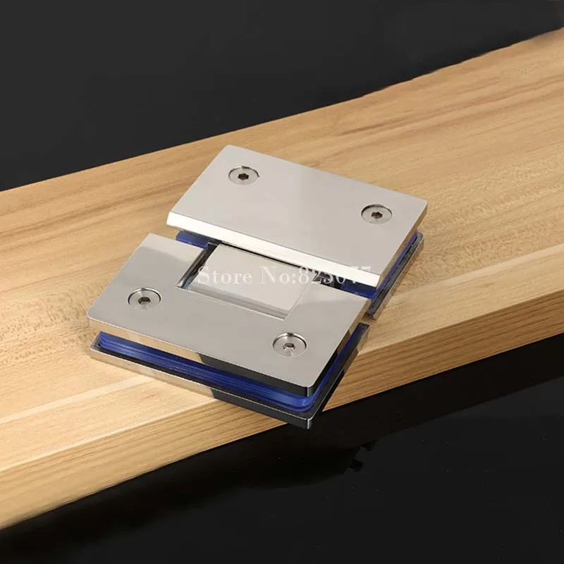 1PCS Glass to Offset Square Geneva Cutout Frameless Shower Door Hinge - Polished Chrome HD17 | Обустройство дома