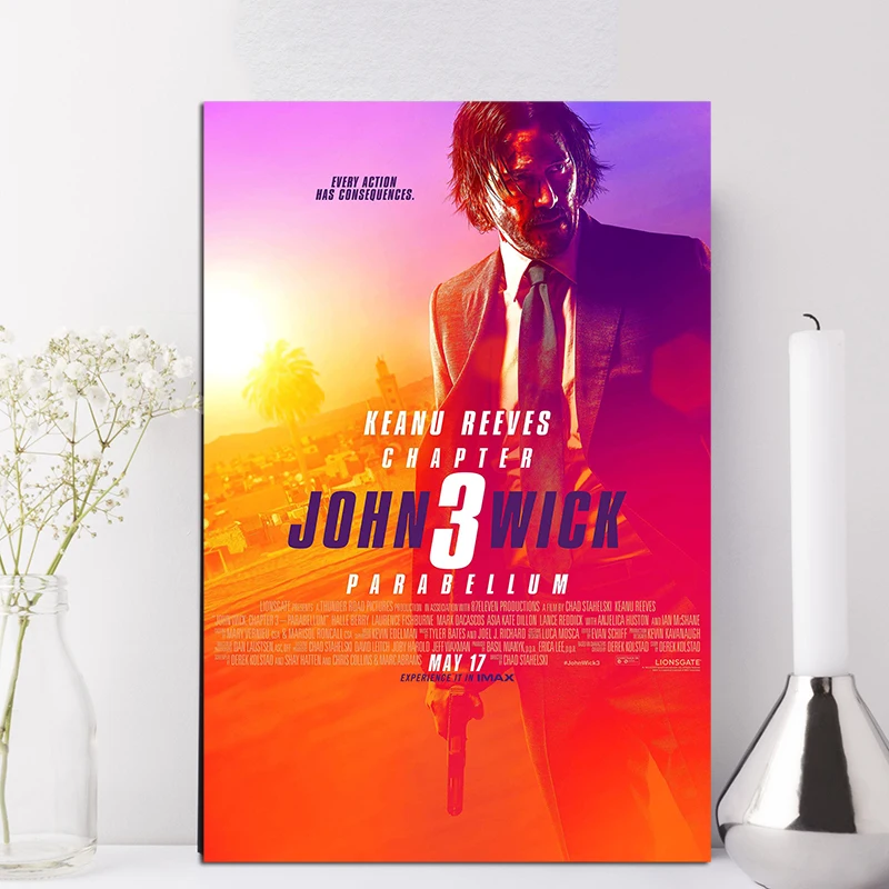 Декоративные картины John печать постеров фильмов настенные для гостиной домашний